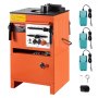 VEVOR 2 w 1 elektryczna giętarka do prętów zbrojeniowych, przenośna hydrauliczna giętarka o mocy 1700 W, 3 kąty gięcia do 4-25 mm w ciągu 4 sekund, wytrzymała giętarka do prętów zbrojeniowych z akcesoriami