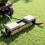 VEVOR Tow Behind Plug Aerator, 40 in Lawn Spike Aerator with Universal Hitch, 150lbs Weight Capacity, Heavy Duty  & Rust-Resistant, Pull Behind Aeration Tool with Tray for Farmland & Garden Tractors
