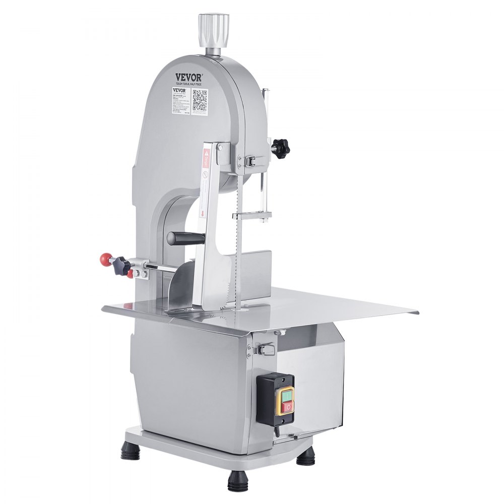 Piła do kości VEVOR, 1500 W, 300 kg/h, elektryczna maszyna do cięcia kości, 490 x 380 mm, grubość cięcia 4-200 mm, piła do mięsa gastronomicznego, komercyjna piła do kości, taśmowa piła do mięsa