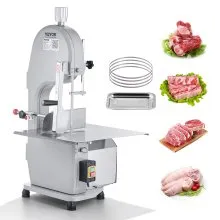 Piła do kości VEVOR, 1500 W, 300 kg/h, elektryczna maszyna do cięcia kości, 490 x 380 mm, grubość cięcia 4-200 mm, piła do mięsa gastronomicznego, komercyjna piła do kości, taśmowa piła do mięsa