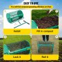 VEVOR Rozrzutnik kompostu Rozrzutnik mchu torfowego Rozrzutnik ogrodowy 62-72,5 cm Regulowany