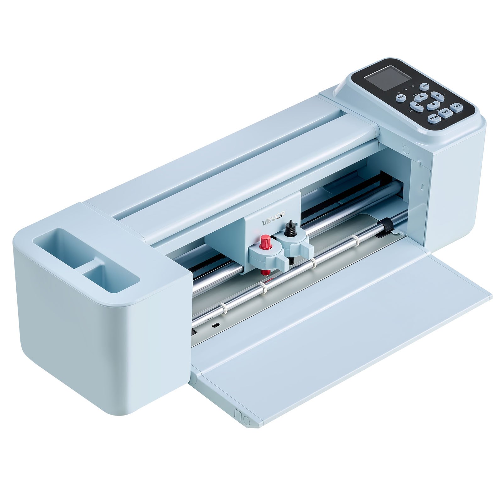 VEVOR Vinyl Cutting Machine, 305 mm, Button and Screen Controlled Vinyl Cutter with Materials and Tool Kit, 5000+ Built-in Design Resources, Compatible with Mac, Windows, Android and iOS, for Crafts