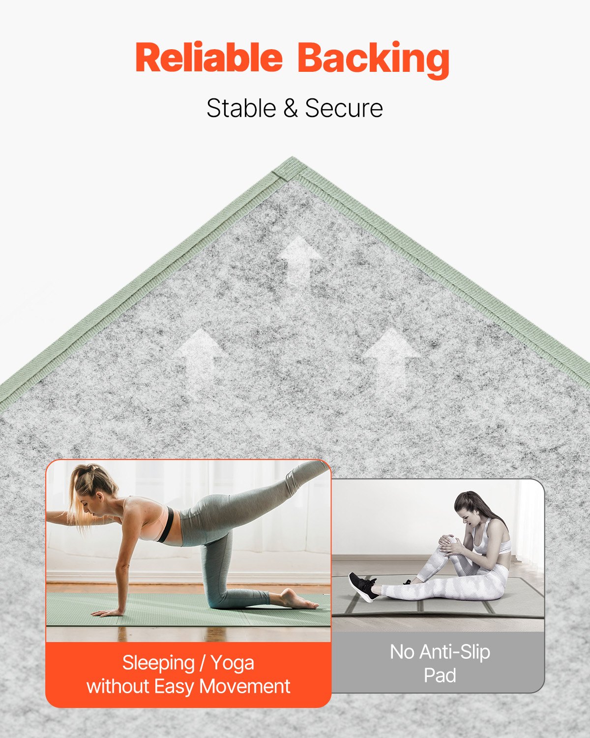 VEVOR Japońska mata tatami Składany japoński materac tatami 2108 x 1397 mm (naturalna trawa sitowa), materac podłogowy z oparciem, materac futon do spania, medytacji i jogi