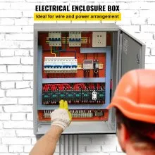 Obudowa elektryczna VEVOR, 70 x 50 x 20 cm, obudowa zewnętrzna NEMA 4, wodoodporna i pyłoszczelna IP65 Skrzynka przyłączeniowa ze stali węglowej walcowanej na zimno z zawiasami do użytku na zewnątrz i wewnątrz