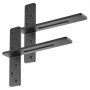 Wsporniki półek VEVOR, 2 sztuki, nośność 90 kg, 355,6 x 73,5 x 304,8 mm, wytrzymałe stalowe wsporniki półek, pływające mocowania do blatów ze śrubami