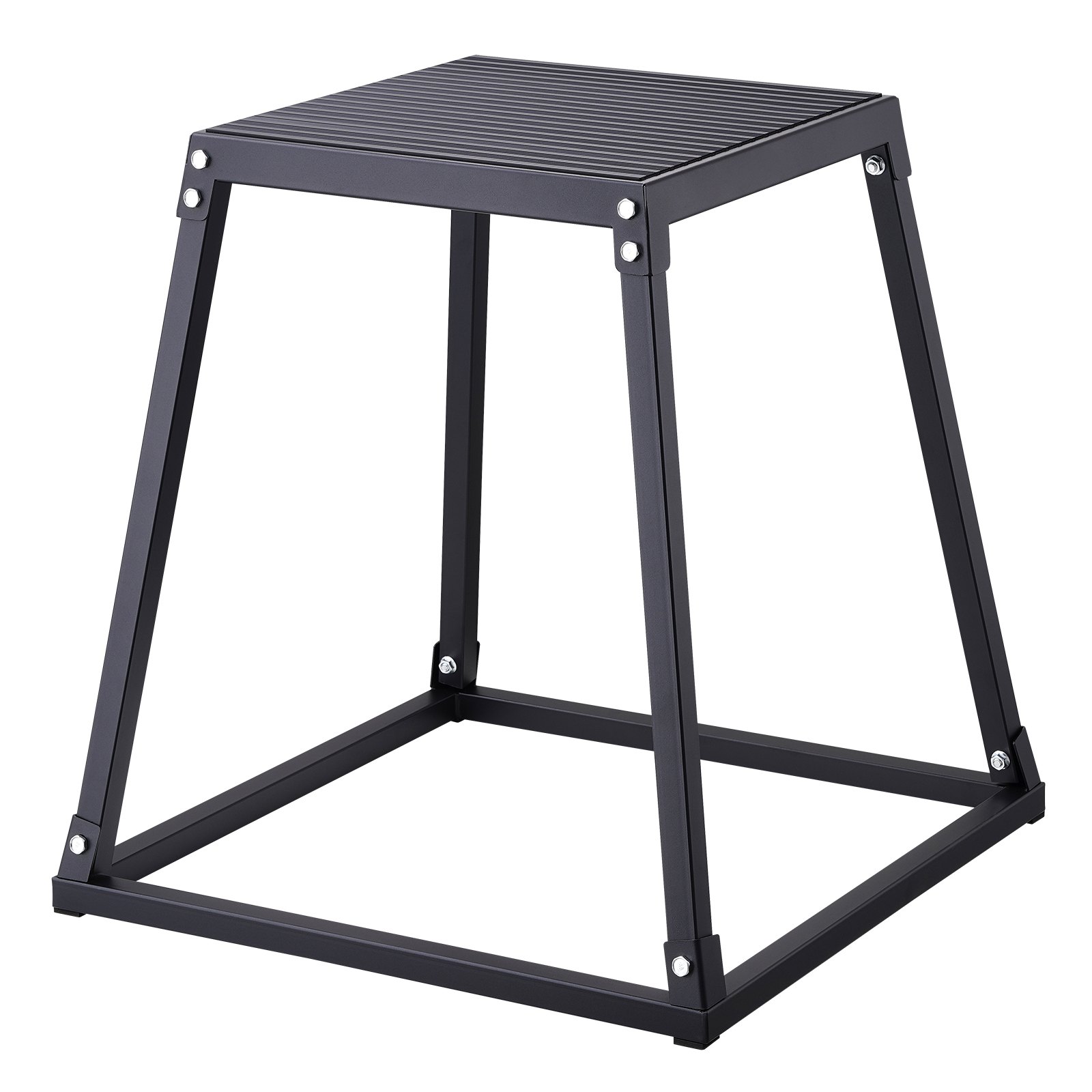 VEVOR 3-Piece Plyometric Jump Boxes, 305/458/609 mm Plyometric Box Black, Non-Slip Fitness Exercise Step-Up Box Set for Home Fitness Training, Conditioning Strength Training, Jump Training Portable