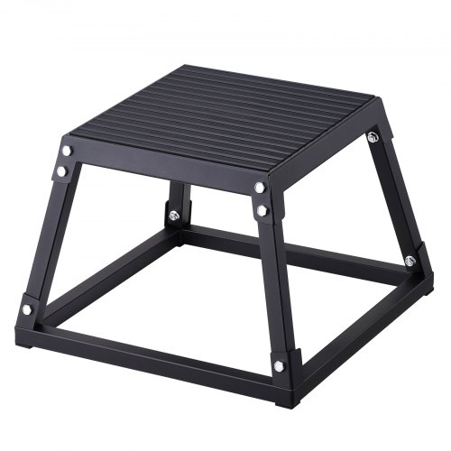 Plyometryczne pudełko do skoków VEVOR, pudełko Plyo 305 mm, platforma plyometryczna Plyobox czarny, antypoślizgowe pudełko do ćwiczeń fitness do treningu w domu, trening siłowy kondycyjny, trening ud