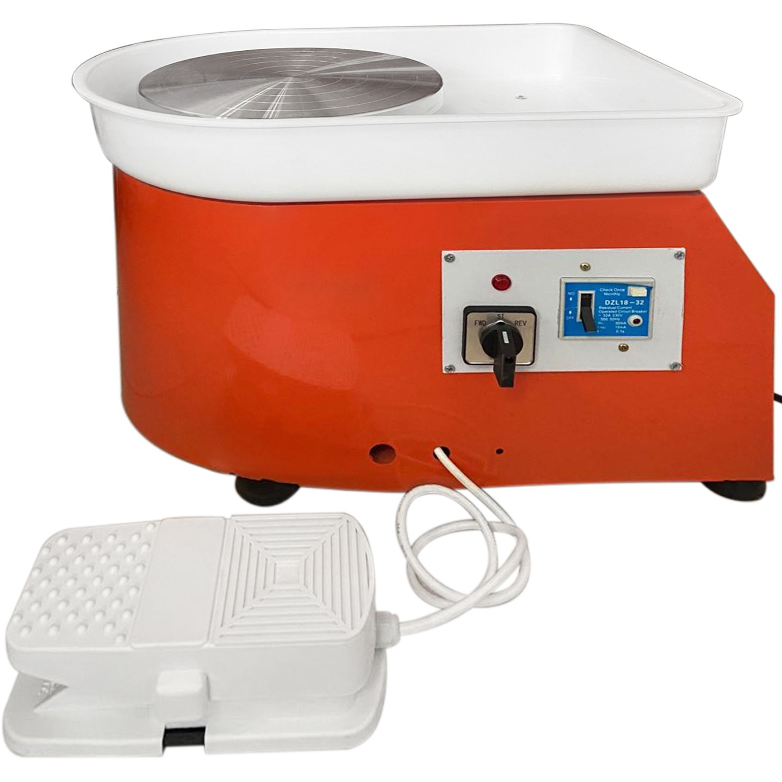 Koło garncarskie Mophorn, elektryczne, 25 cm, maszyna do formowania, koło garncarskie, 280 W, maszyna ceramiczna, 220 V, maszyna do samodzielnego montażu, regulowane nóżki z zestawem do rzeźbienia i do wyrobów ceramicznych