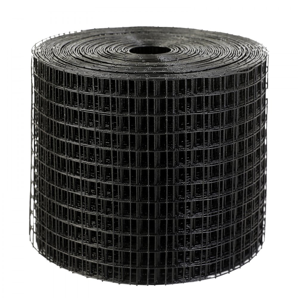 Siatka przeciw ptakom VEVOR 6" x 50" do paneli słonecznych, siatka do paneli słonecznych do kontroli gołębi z 50 elementami ze stali nierdzewnej, ochrona paneli słonecznych z powłoką PVC odporną na rdzę, siatka druciana o oczkach 1/2