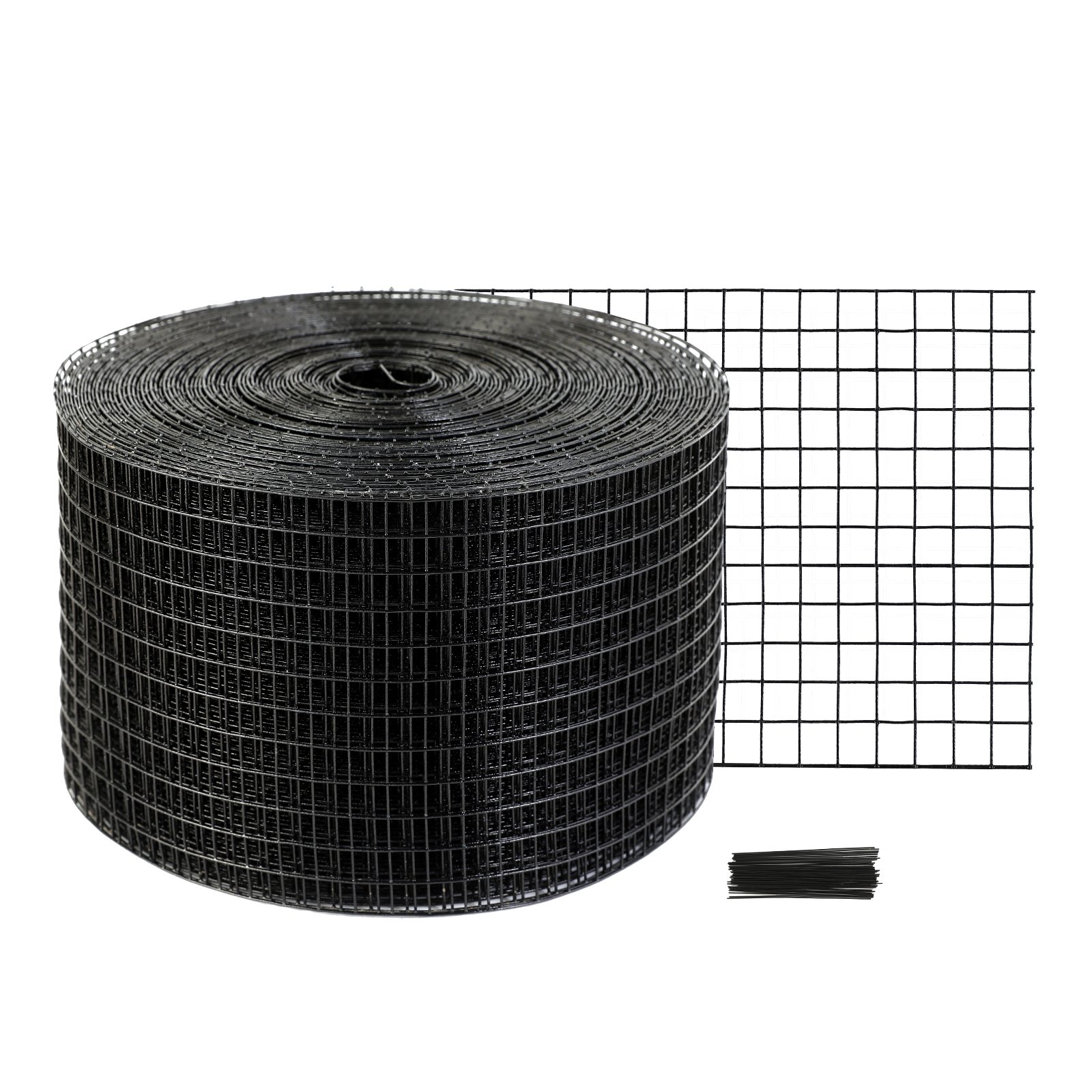 VEVOR 20,3 x 30,5 m Ochrona przed ptakami na panelach słonecznych, Siatka do ochrony paneli słonecznych przed gołębiami z 50 drutami obręczowymi, Ochrona paneli słonecznych z powłoką PVC odporną na rdzę, Siatka w rolce o oczkach 1,27 cm