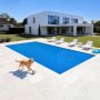 VEVOR Solar Pool Cover, 10.97 x 5.49m Rectangle Pool Bubble Cover, 8 Mil Pools Solar Blanket with Bubble & PE Material, Daytime Heat Absorption, Nighttime Heat Retention, Heat Retaining Solars Covers, Blue