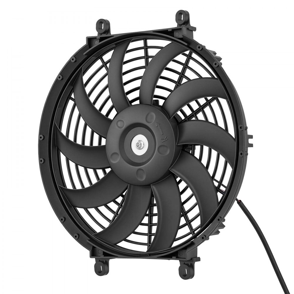 VEVOR Gable Mount Fan, 30.5 cm Solar-Powered Attic Vent Exhaust Fan Black, 1300 CFM Cooling & Ventilation for Roof, Greenhouse, Garage, Shop, with Thermostat & Mounting Brackets, Lightweight PP