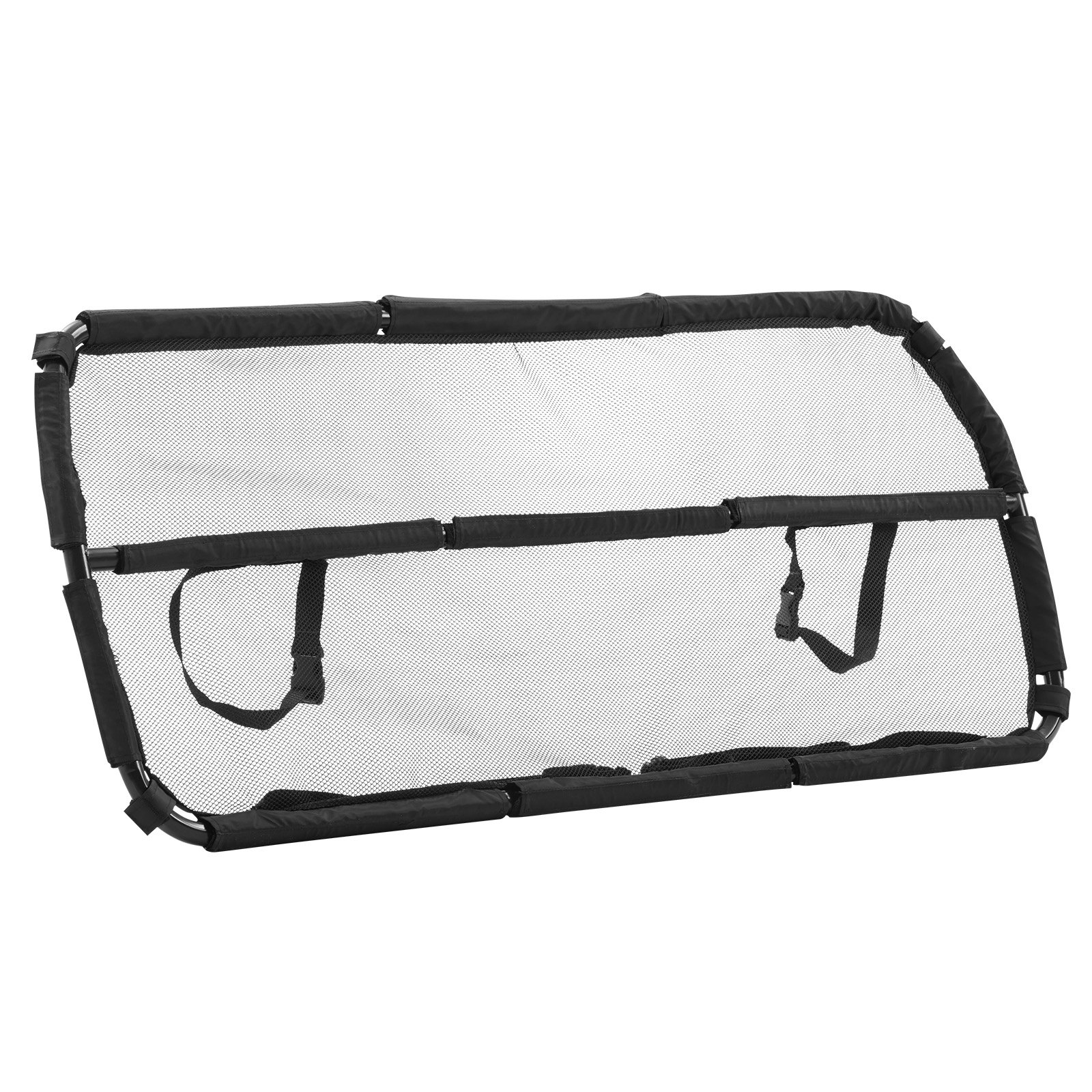 VEVOR Bariera samochodowa dla psa, 1167 mm szerokości, bariera zabezpieczająca dla psa, bariera samochodowa z siatką, uniwersalna, pasująca do SUV-ów, ciężarówek i pojazdów, czarna