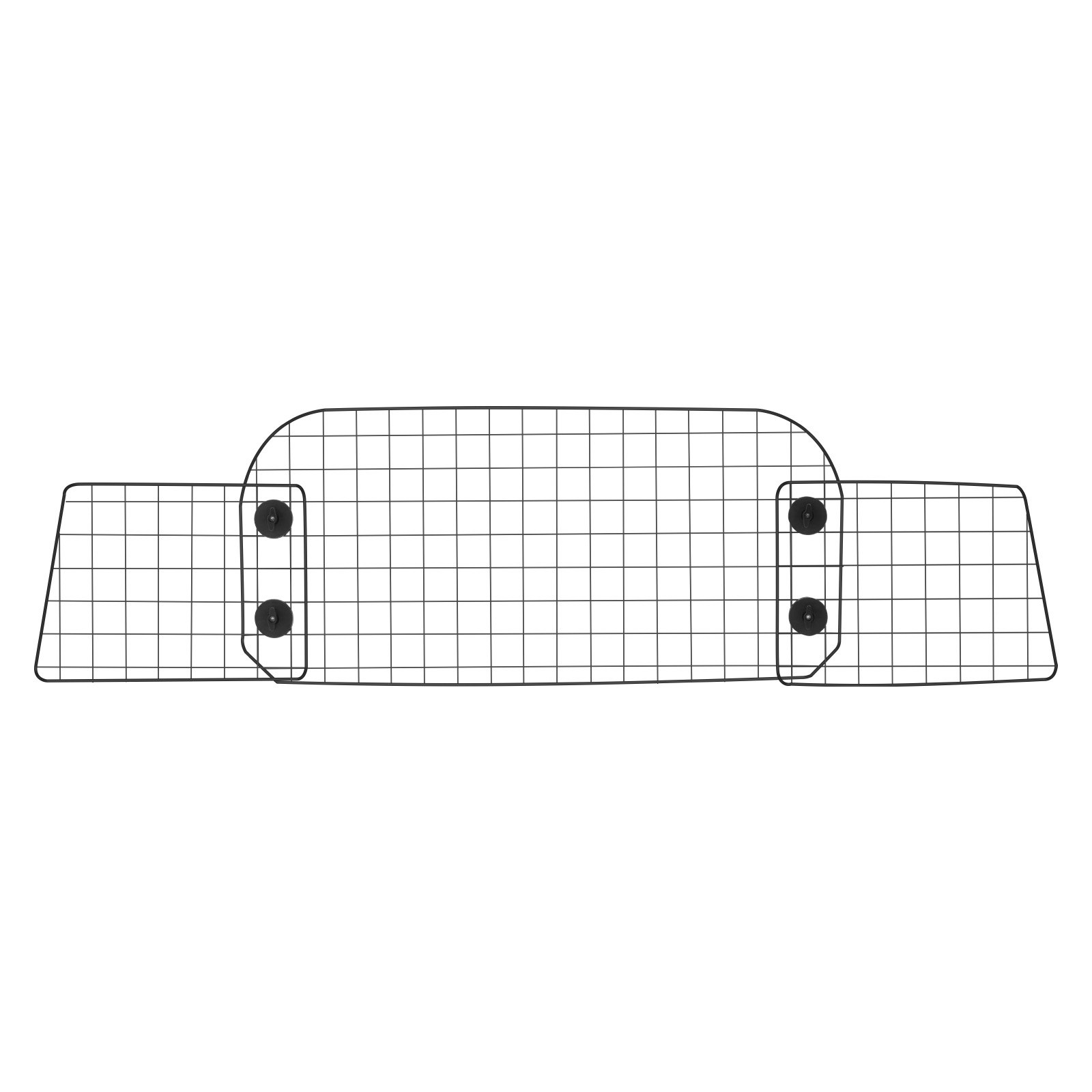 VEVOR Bariera samochodowa dla psa, regulowana, 1525 mm, barierka zabezpieczająca dla psa na tylne siedzenia, bariera dla zwierząt wykonana z siatki drucianej, uniwersalna bariera samochodowa do pojazdów SUV, ciężarówek i innych pojazdów