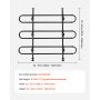 VEVOR Car Dog Guard Car Barrier Pet Barrier Regulowana ścianka działowa do samochodu ciężarowego