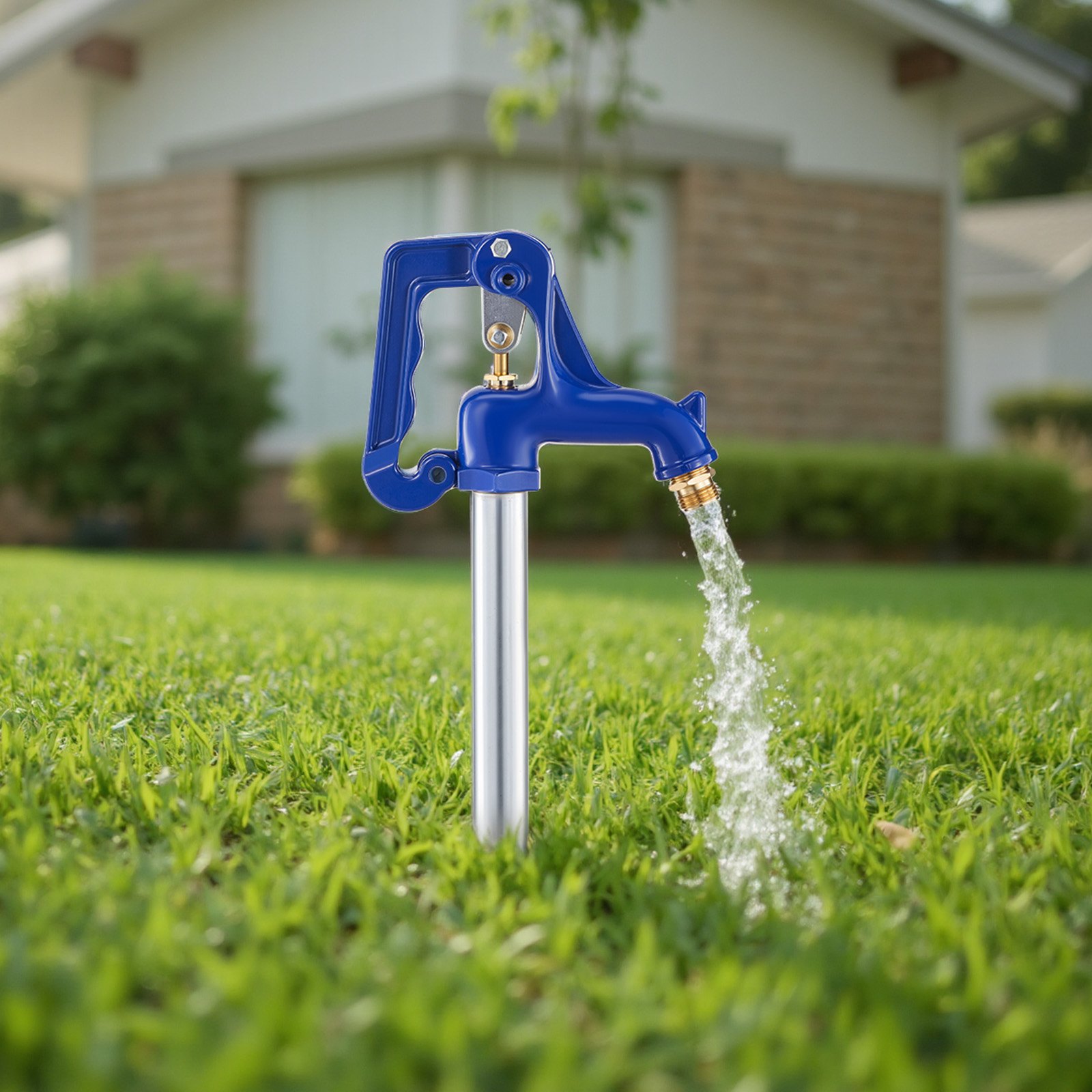 Hydrant ogrodowy VEVOR odporny na mróz, 1280 mm, kran zewnętrzny o głębokości zakopania 609,6 mm, przyłącze rurowe G 3/4 cala i złączka do węża, hydrant bezołowiowy do nawadniania ogrodu i gospodarstwa