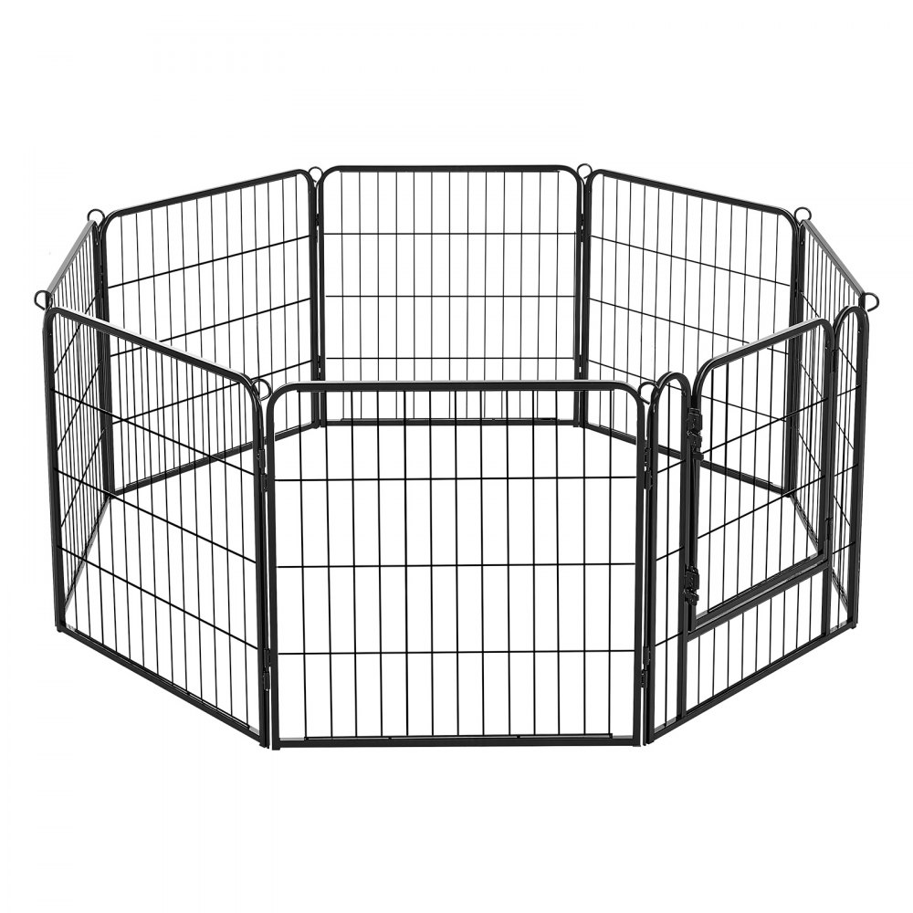 Kojec dla szczeniąt VEVOR, wybieg dla szczeniąt, kojec, ogrodzenie dla szczeniąt, 61 cm, zestaw 8 elementów, plac zabaw dla małych psów, kotów i innych małych zwierząt, składany, wszechstronny dzięki różnym kształtom