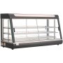 VEVOR 3-Tier Commercial Food Warmer Display, 1600W Food Display Warmer with LED Light, Top Storage and Adjustable Shelves, 30-85℃ Steam Heating, 190Qt/180L for Hamburger, Pizza, Bread, Fried Chicken
