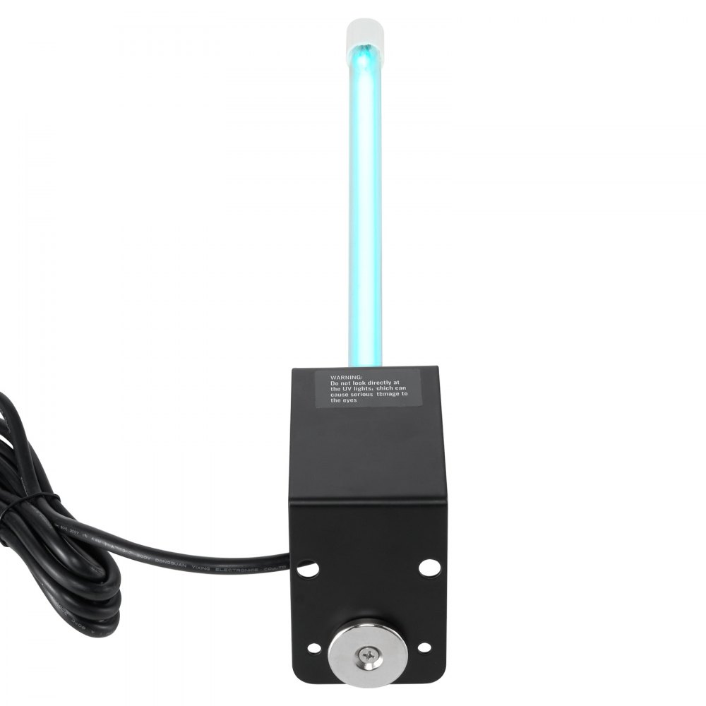 Oczyszczacz powietrza VEVOR HVAC, 18 W, 254 nm UV, cewka czyszcząca UVC z magnesem w kanale do kanałów klimatyzacyjnych (klimatyzatorów), myjka powietrza z 1 zapasową żarówką, lampy UV HVAC, oczyszczacz powietrza do klimatyzatorów