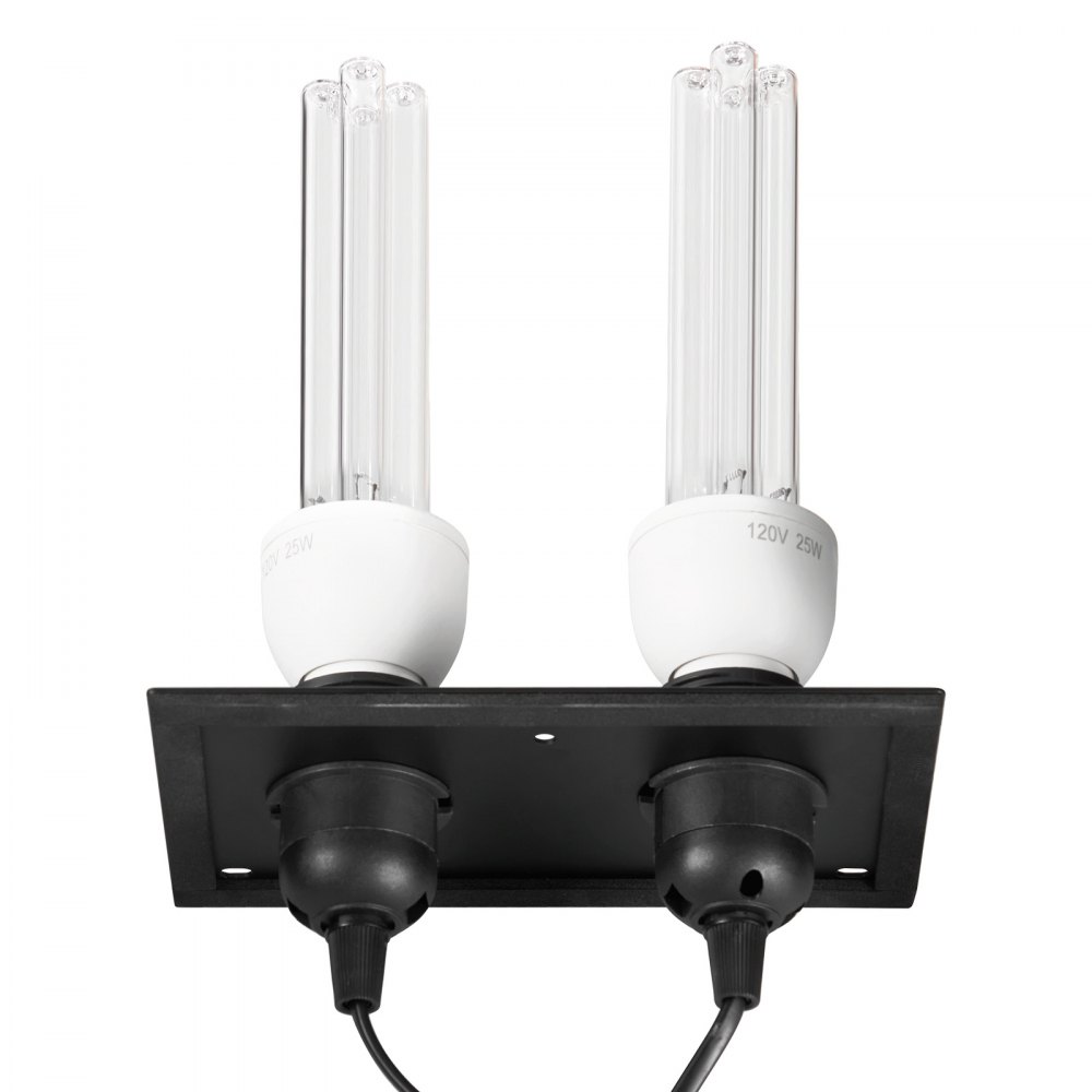 VEVOR HVAC Oczyszczacz powietrza do całego domu, lampa UVC 50 W 254 nm do kanałów klimatyzacyjnych, myjka powietrza z 2 zapasowymi żarówkami, lampy UV HVAC, oczyszczacz powietrza do klimatyzatorów