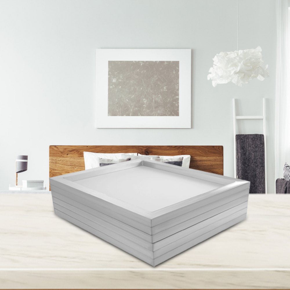 4 sztuki 20 "x 20" 110 mesh Aluminiowe ramki do sitodruku białe