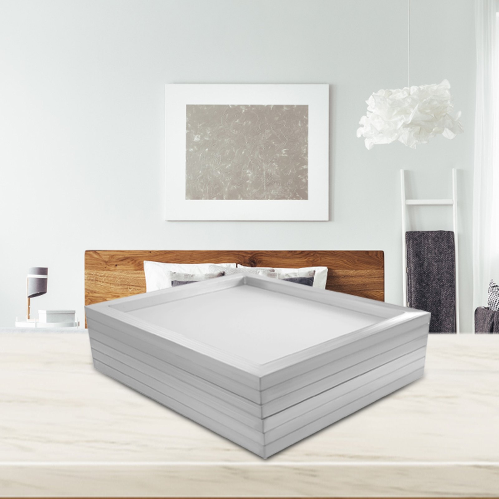 4 sztuki 20 "x 20" 110 mesh Aluminiowe ramki do sitodruku białe