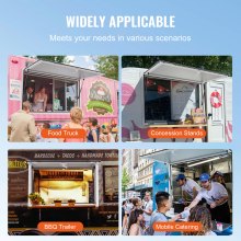 Okno przekąskowe VEVOR markiza serwisowa do food trucków 915x610mm