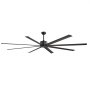 VEVOR 243 cm Ceiling Fan without Light, 6-Speed Remote Control, 8 Aluminum Blades, Reversible DC Motor, Fan for Bedroom, Living Room, Patio, Indoor/Outdoor Use, Black