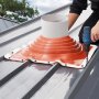 VEVOR pipe collar, suitable for pipe outer diameters from 254 to 457 mm, roof penetration, roof sealing flange -74 to 225 ℃, metal base, for chimneys, wood stoves & external ventilation pipes
