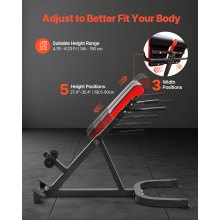 Ławka do rozciągania pleców VEVOR Roman Chair Hyperextension Multifunctional