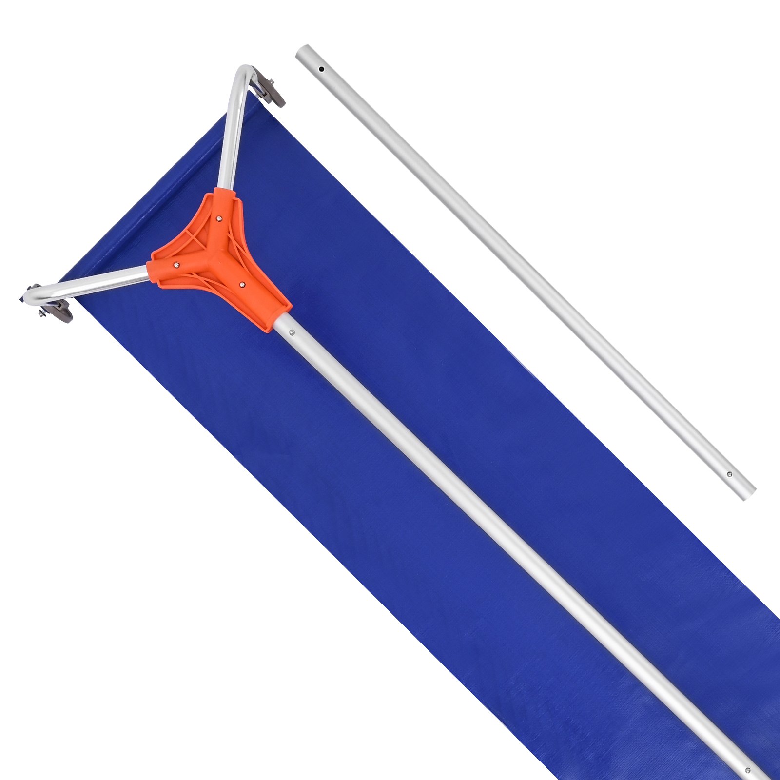 VEVOR łopata do odśnieżania dachów, 432 mm, aluminiowa, 125-542 cm, regulowana łopata do odśnieżania z kołami i szyną ślizgową, narzędzie do usuwania śniegu z liści i śniegu z dachów domów