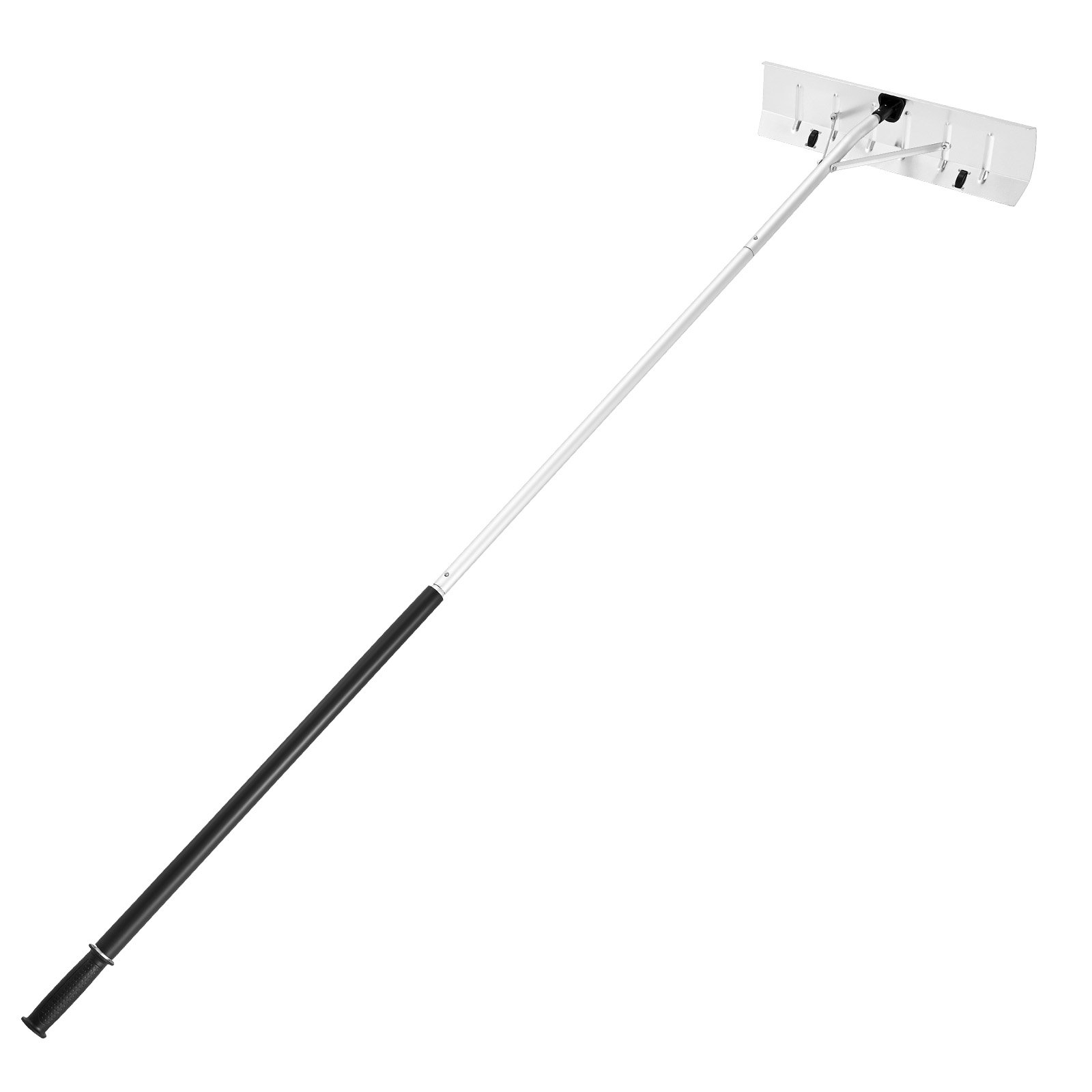 VEVOR Snow Roof Rake, 66 cm Aluminum Blade, 2.3-6 m Adjustable Roof Snow Scraper with Wheels, Anti-Slip Handle Snows Removal Tool, Lightweight House Rooftop Rake for Leaves Debris Removal