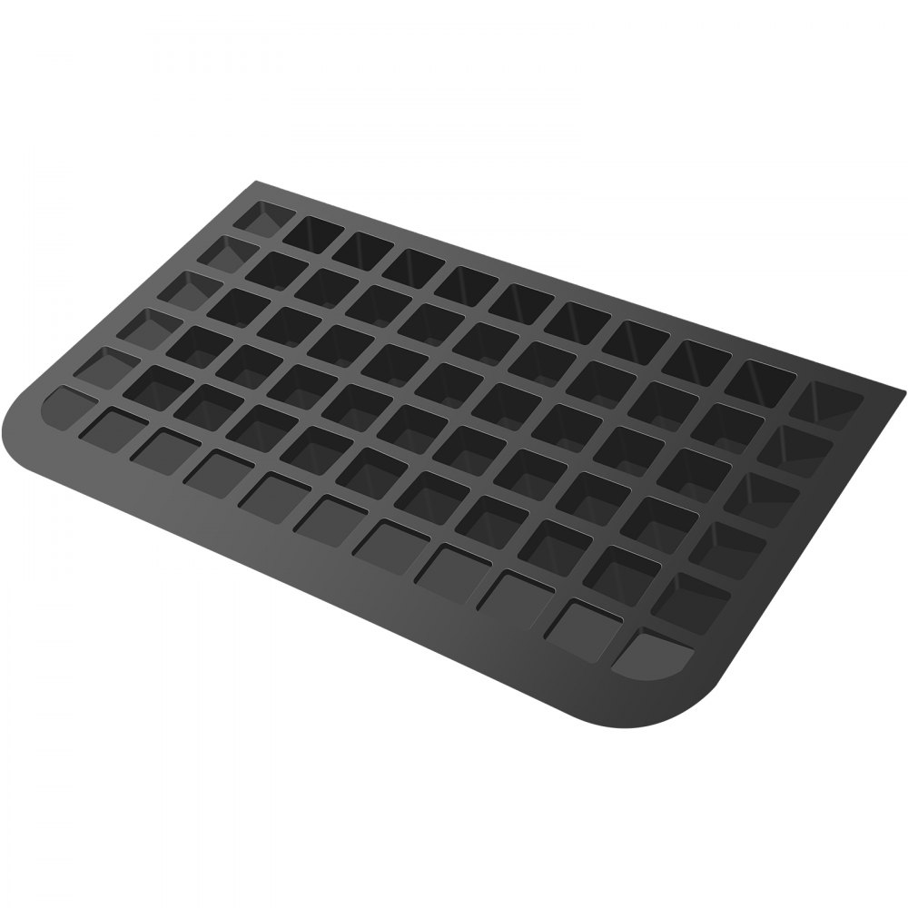 VEVOR rampa progowa rampa dla wózków inwalidzkich gumowa rampa krawężnikowa 90,2x53x8,8cm czarna