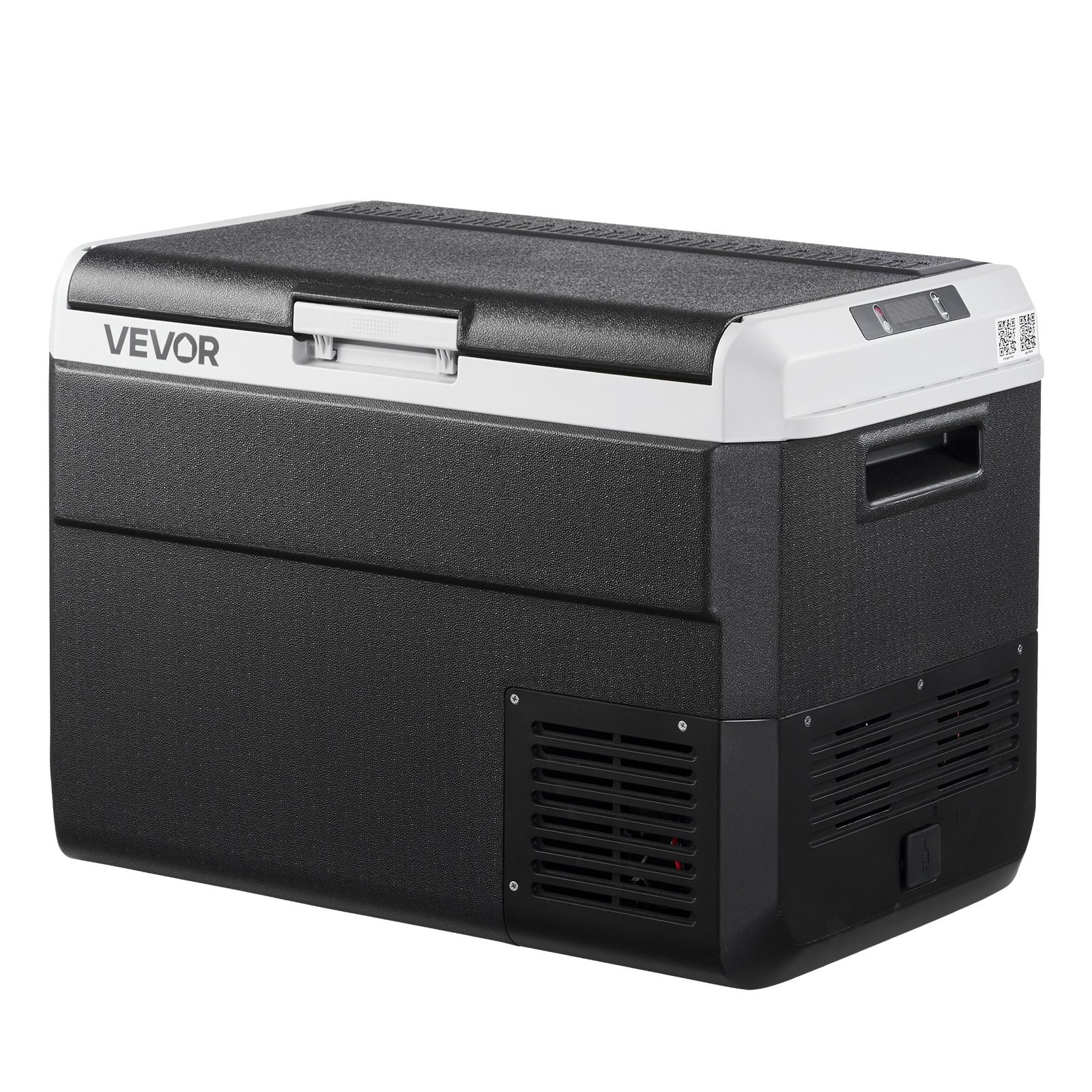Lodówka samochodowa VEVOR Compressor 50L, przenośna lodówka samochodowa z regulacją temperatury i sterowaniem za pomocą aplikacji, 12/24 V DC i 100-240 V AC do użytku na zewnątrz, na kempingu, w podróży i w kamperach