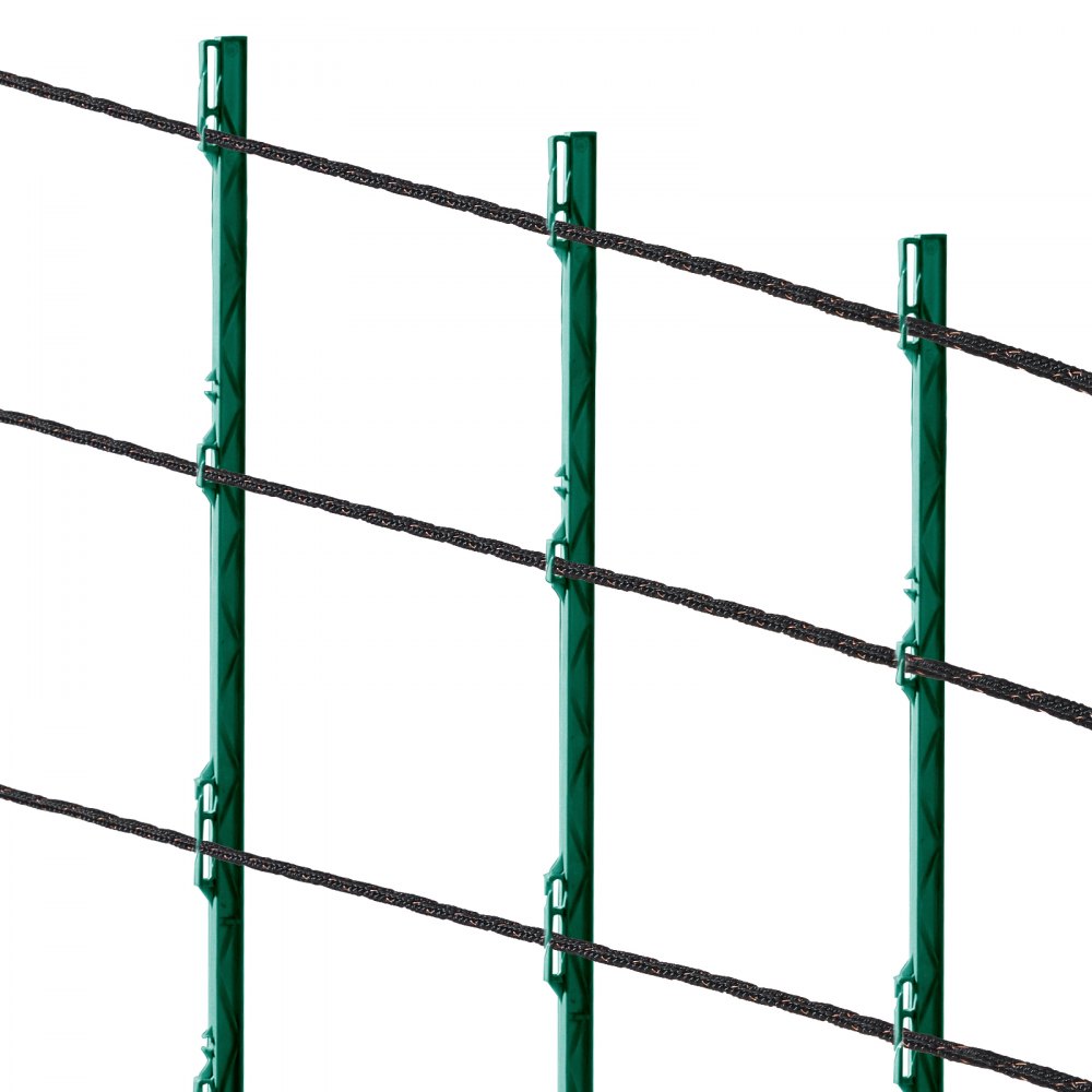VEVOR Electric Fence Wire, 1000 feet (305 m), Portable Poly Wire, 1/4 inch Diameter, 2 Copper Strands for Reliable Conductivity and Rust Resistance, Fence Rope for Horses, Cattle, Livestock