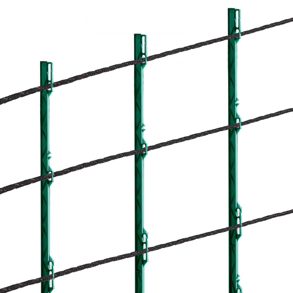 VEVOR Electric Fence Wire, 1000 feet (305 m), Portable Poly Wire, 1/4 inch Diameter, 2 Copper Strands for Reliable Conductivity and Rust Resistance, Fence Rope for Horses, Cattle, Livestock