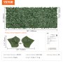 VEVOR Sztuczny żywopłot 249 x 99 cm Liść bluszczu Ekran chroniący prywatność Tkanina jedwabna Liście PE Nośnik Plastikowa rama Materiał Ekran chroniący ekran z liśćmi Roślinny płot ścienny Idealny do ogrodu Patio Balkon