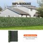 VEVOR Ivy Płot zasłaniający 1500 x 2490 mm Ekran zasłaniający Płot z bluszczu z podkładem z siatki i wzmocnionym połączeniem Sztuczne żywopłoty z liśćmi winorośli jako dekoracja ogrodu, podwórka, balkonu