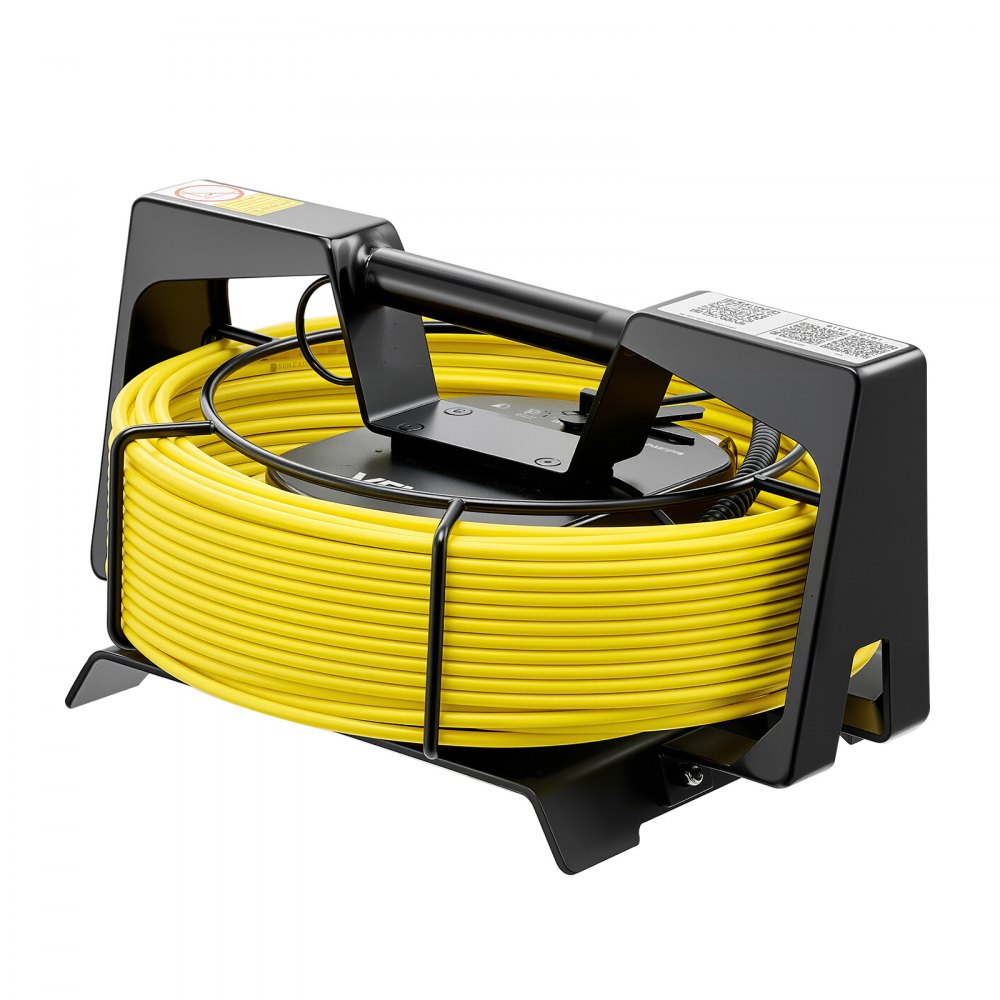 Kamera endoskopowa VEVOR z Wi-Fi, kamera inspekcyjna 50 m z 12 diodami LED, oświetlenie 3-stopniowe, kamera do rur IP68 z baterią 4500 mAh i oznaczeniem miernika, kamera kanalizacyjna HD 1080p z obiektywem 120° do inspekcji kanalizacji