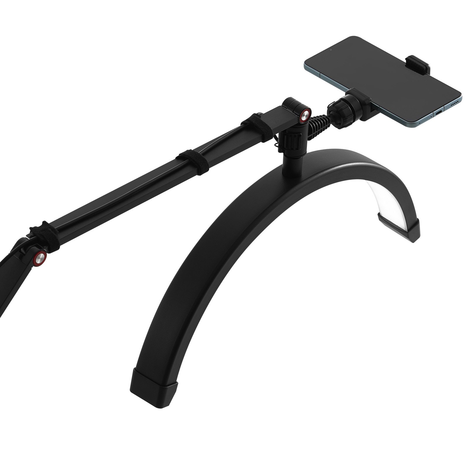 Lampa stołowa VEVOR do paznokci z uchwytem na telefon (20 W, maks. wysokość 765 mm) Lampa do techniki paznokci, lampa stołowa do paznokci z regulowaną jasnością, lampa stołowa dla stylistki paznokci, przedłużanie rzęs