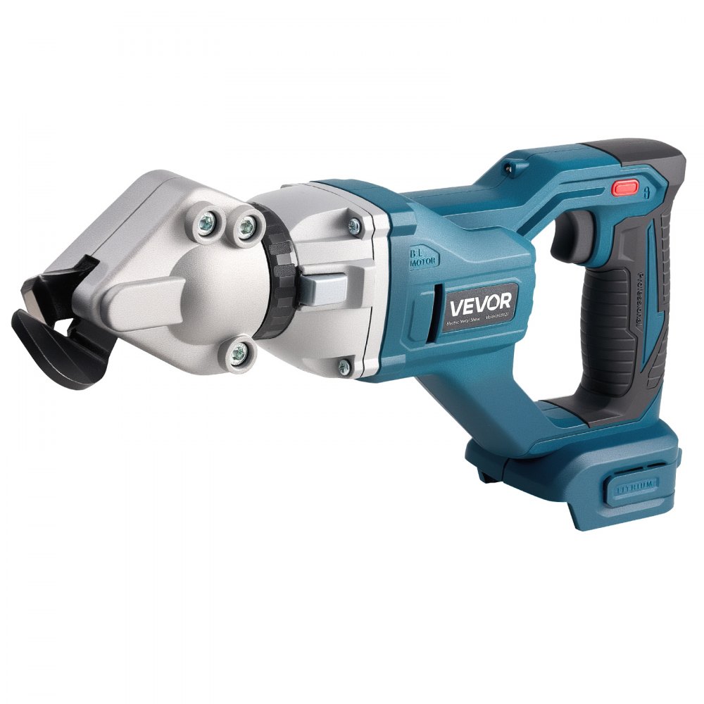 VEVOR Nożyce akumulatorowe do metalu, nożyce do blachy, z głowicą obrotową 360 stopni, podwójne ostrza, prędkość 25 000 obr./min, tną stal ocynkowaną o grubości 18 GA, stal nierdzewną o grubości 20 GA, blachę aluminiową, plastik, tekturę