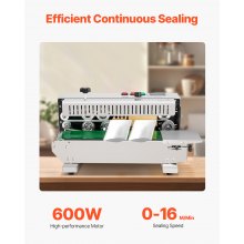 VEVOR 600W Maszyna do ciągłego zgrzewania Maszyna zgrzewająca Zgrzewarka 16m/min