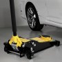 VEVOR Low Profile Floor Jack, Max 2 Ton Capacity, Steel Racing Floor Jack with Dual Pistons Quick Lift Pump, Heavy-Duty Hydraulic Trolley Car Lift for Sports Cars and Sedans, Lifting Range 75-505 mm