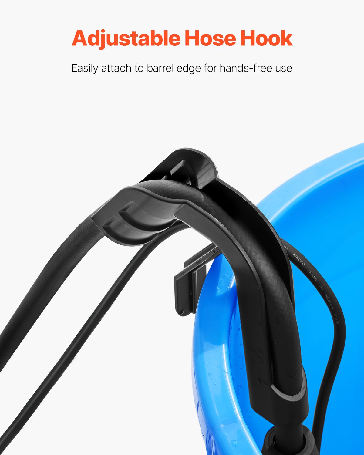 VEVOR Bezprzewodowa pompa zanurzeniowa do transferu wody, przenośna pompa zatapialna o wydajności 528 GPH z wężem ogrodowym G3/4 cala, kompatybilna z akumulatorem Dewalt 20 V MAX (akumulator nie jest dołączony), wielofunkcyjna pompa elektryczna do basenu, ogrodu i stawu