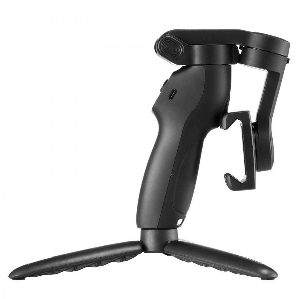 VEVOR Stabilizator gimbala do smartfonów, 3-osiowa stabilizacja ze śledzeniem twarzy/obiektów, statyw, przenośny i składany ręczny stabilizator do nagrywania wideo, DC 3,5-4,2 V
