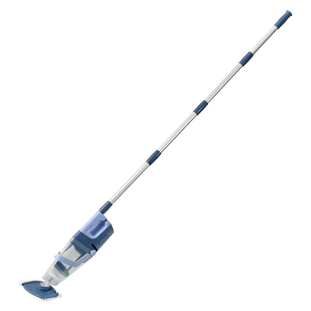VEVOR Bezprzewodowy odkurzacz basenowy, ręczny odkurzacz basenowy, odkurzacz podłogowy, odkurzacz podwodny, 100 l/min, odkurzacz basenowy do basenów naziemnych, czas pracy 60 minut, duża siła ssania do zbierania liści i brudu z drążkiem przedłużającym