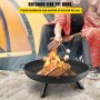 VEVOR miska ogniowa 70,5 cm kosz ogniowy palenisko ogrodowe BBQ palenisko ze stali węglowej
