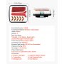 VEVOR Trailer Lights, 2PCS 12V Square LED Magnetic Wireless Trailer Tail Lights Kit with Stop Brake Turn Tail License Plate Reverse Lamp, Waterproof Tow Lighting Kit for Boat Truck Camper RV Tractor