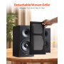 VEVOR Pasywne głośniki półkowe Para głośników stereo 300 W 55 Hz-20 kHz 199x300x390 mm