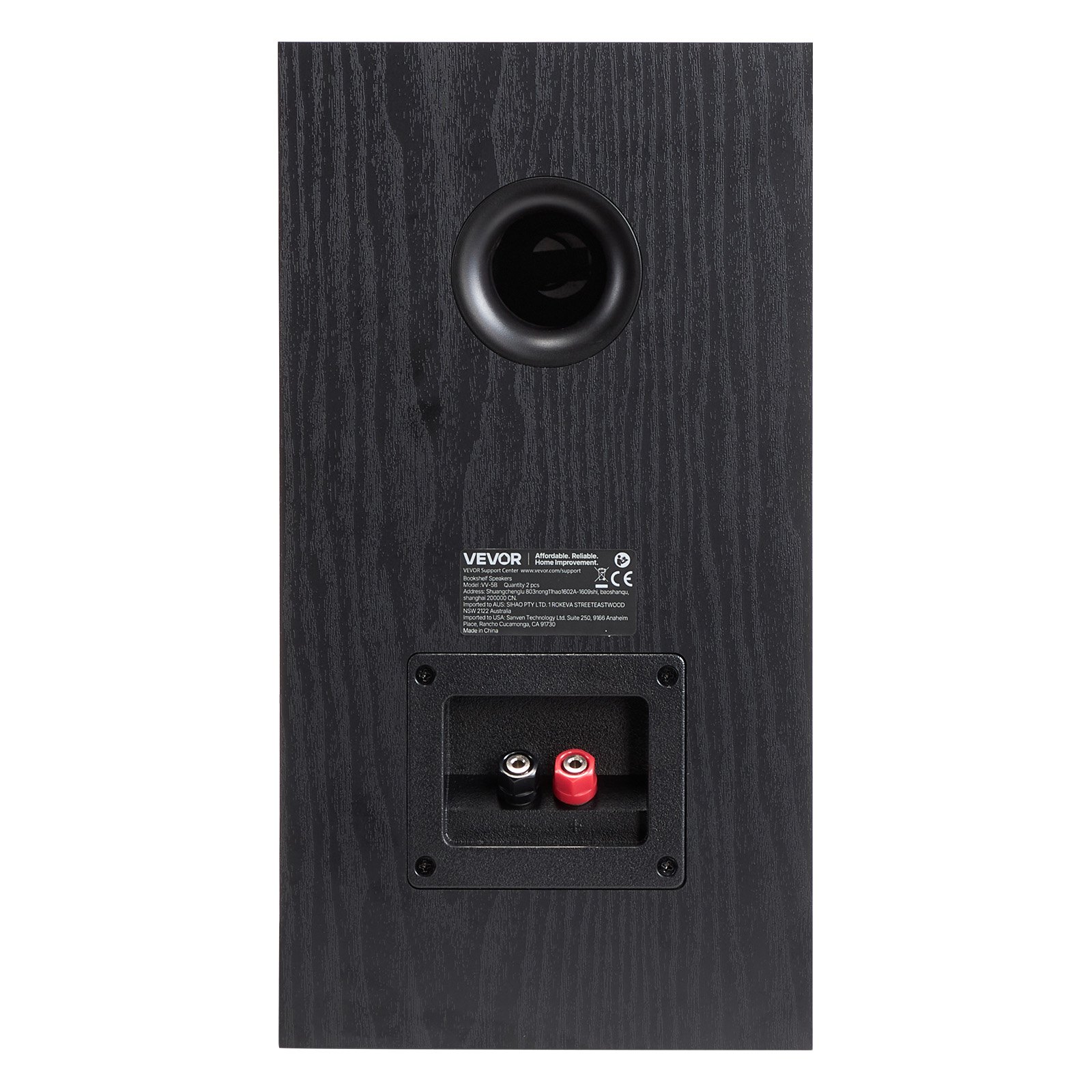 VEVOR Pasywne głośniki półkowe Para głośników stereo 300 W 55 Hz-20 kHz 199x300x390 mm